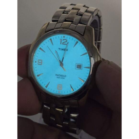 Timex Men's Analog Two Toned Stainless Steel Dress Watch. New Battery. - Picture 7 of 10